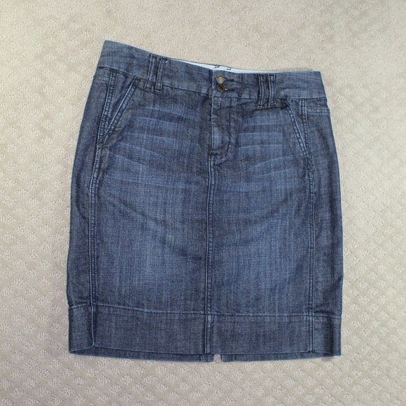 GAP Denim Pencil Skirt - Blue - Picture 1 of 5